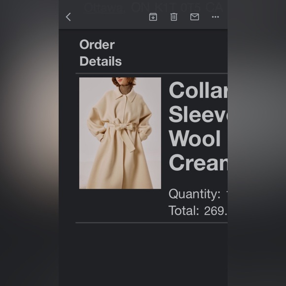 Brand new luxury cream coat from Silk Maison - Picture 2 of 4